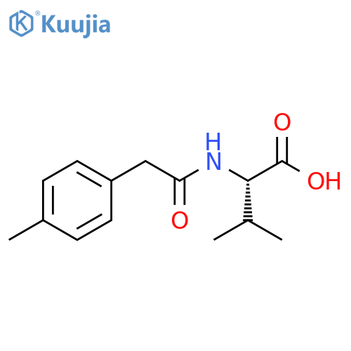 3-methyl-2-2-(4-methylphenyl)acetamidobutanoic acid structure