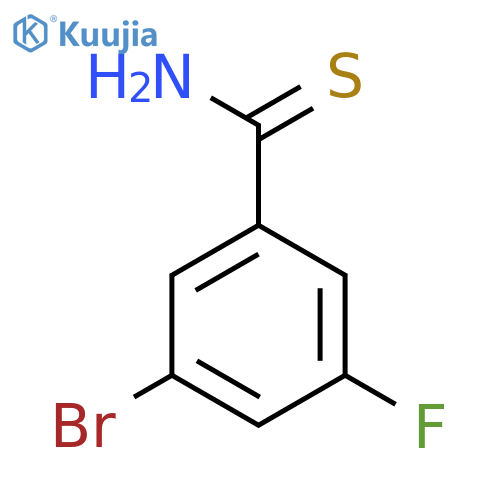 3-Bromo-5-fluorobenzene-1-carbothioamide structure