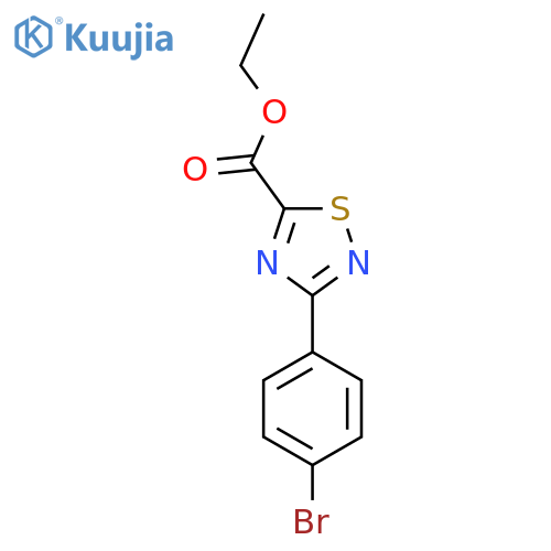 ethyl 3-(4-bromophenyl)-1,2,4-thiadiazole-5-carboxylate structure