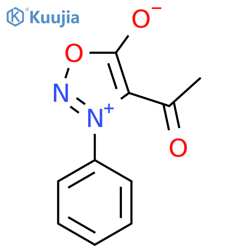 4-Acetyl-3-phenyl-1,2,3-oxadiazol-3-ium-5-olate structure
