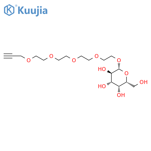 Propargyl-PEG5-beta-D-galactose structure