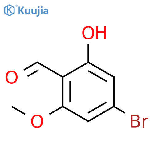 Benzaldehyde, 4-bromo-2-hydroxy-6-methoxy- structure