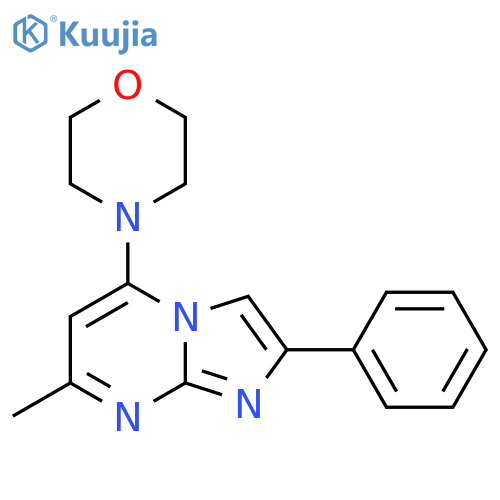 7-Methyl-5-morpholino-2-phenylimidazo[1,2-a]pyrimidine structure