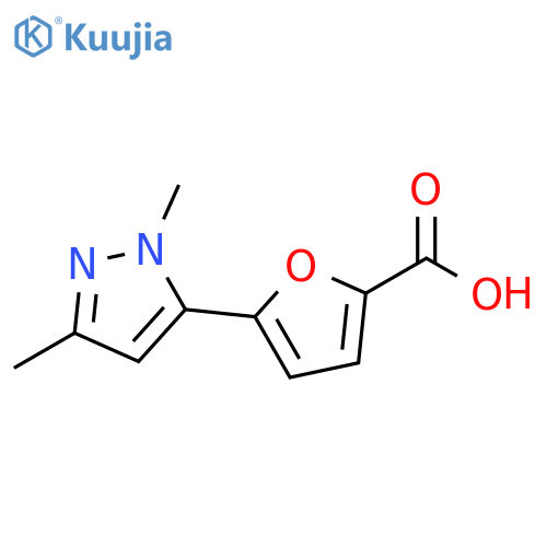 5-(2,5-Dimethyl-2H-pyrazol-3-yl)-furan-2-carboxylic acid structure