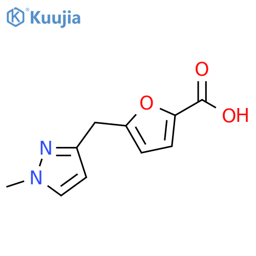 5-(1-Methyl-1H-pyrazol-3-ylmethyl)-furan-2-carboxylic acid structure