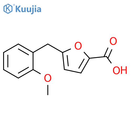 5-(2-Methoxy-benzyl)-furan-2-carboxylic acid structure