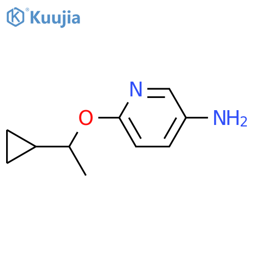 6-(1-cyclopropylethoxy)pyridin-3-amine structure