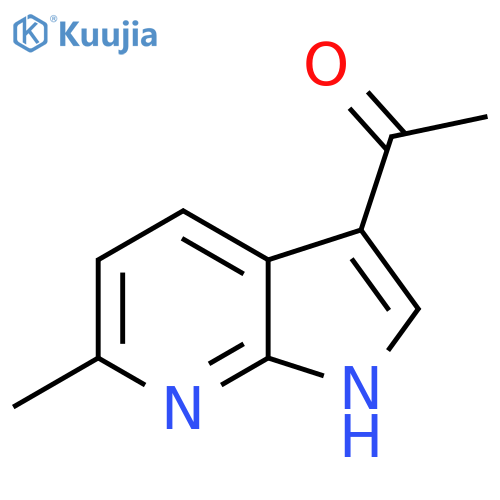 Ethanone, 1-(6-methyl-1H-pyrrolo[2,3-b]pyridin-3-yl)- structure