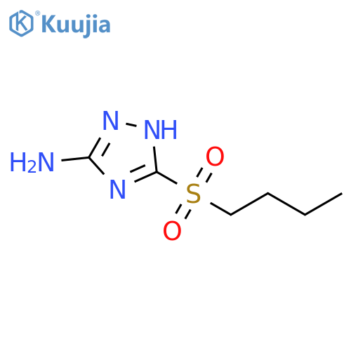 3-(butylsulfonyl)-1H-1,2,4-triazol-5-amine structure