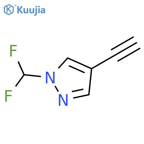 1-(Difluoromethyl)-4-ethynyl-1H-pyrazole structure