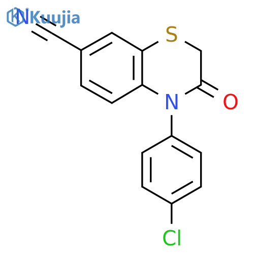 4-(4-Chlorophenyl)-3-oxo-3,4-dihydro-2H-benzo[B][1,4]thiazine-7-carbonitrile structure