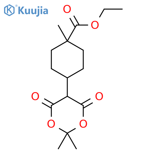 ETHYL (1R,4R)-4-(2,2-DIMETHYL-4,6-DIOXO-1,3-DIOXAN-5-YL)-1-METHYLCYCLOHEXANE-1-CARBOXYLATE structure