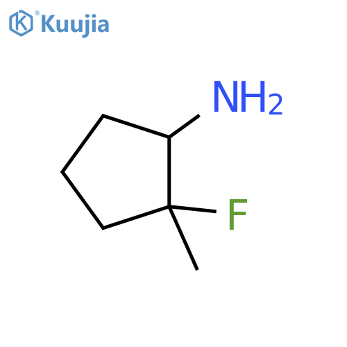 2-fluoro-2-methylcyclopentan-1-amine structure