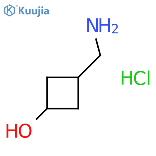 cis-3-(aminomethyl)cyclobutanol hydrochloride structure