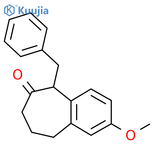 5-Benzyl-2-methoxy-8,9-dihydro-5H-benzo[7]annulen-6(7H)-one structure