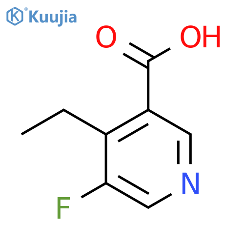 3-Pyridinecarboxylic acid, 4-ethyl-5-fluoro- structure