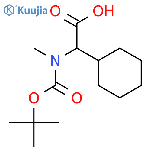 N-(tert-Butoxycarbonyl)-N-methyl-dlcyclohexylglycine structure