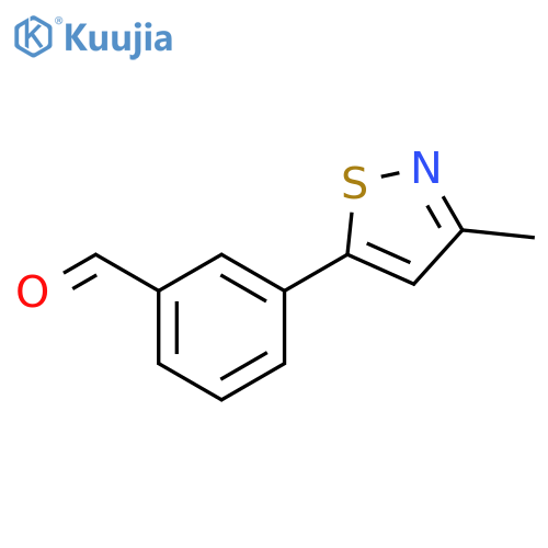 3-(3-METHYL-1,2-THIAZOL-5-YL)BENZALDEHYDE structure