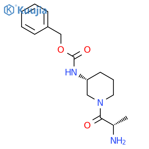 [(R)-1-((S)-2-Amino-propionyl)-piperidin-3-yl]-carbamic acid benzyl ester structure