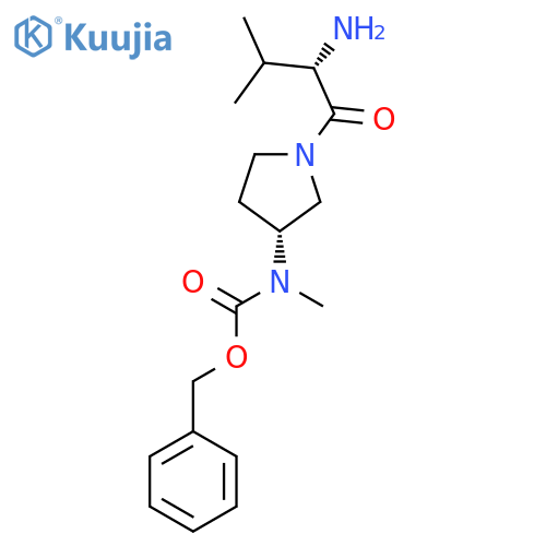 [(R)-1-((S)-2-Amino-3-methyl-butyryl)-pyrrolidin-3-yl]-methyl-carbamic acid benzyl ester structure