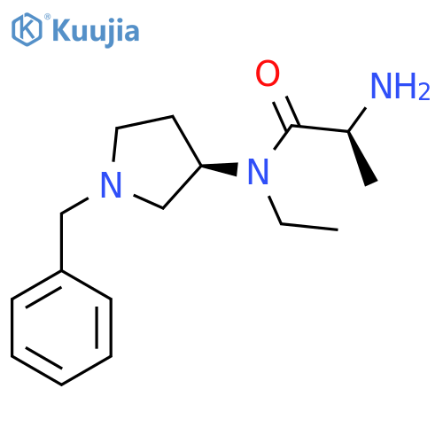 (S)-2-Amino-N-((R)-1-benzyl-pyrrolidin-3-yl)-N-ethyl-propionamide structure