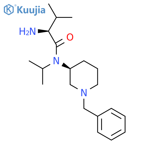 (S)-2-Amino-N-((S)-1-benzyl-piperidin-3-yl)-N-isopropyl-3-methyl-butyramide structure