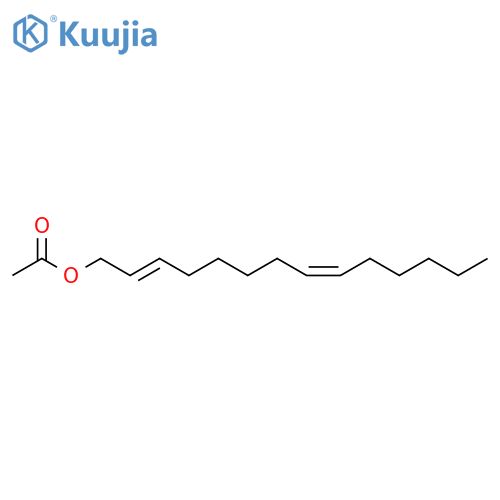2,8-Tetradecadien-1-ol, acetate, (E,Z)- structure