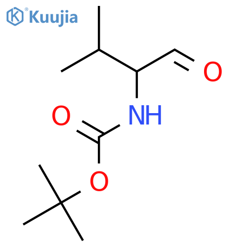 Carbamic acid, (1-formyl-2-methylpropyl)-, 1,1-dimethylethyl ester structure