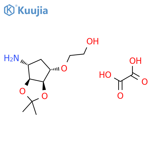 2-(3aS,4R,6S,6aR)-4-Aminotetrahydro-2,2-dimethyl-3aH-cyclopentad1,3dioxol-6-yloxyethanol Oxalate structure