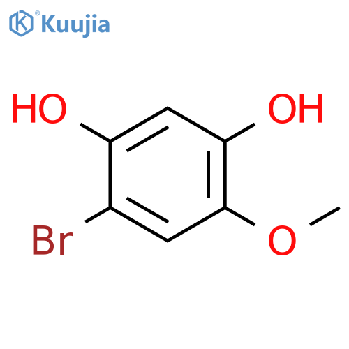 4-bromo-6-methoxybenzene-1,3-diol structure