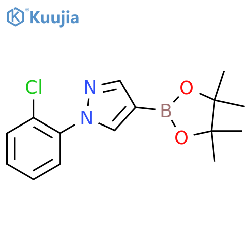 1-(2-Chlorophenyl)-4-(4,4,5,5-tetramethyl-1,3,2-dioxaborolan-2-yl)-1H-pyrazole structure