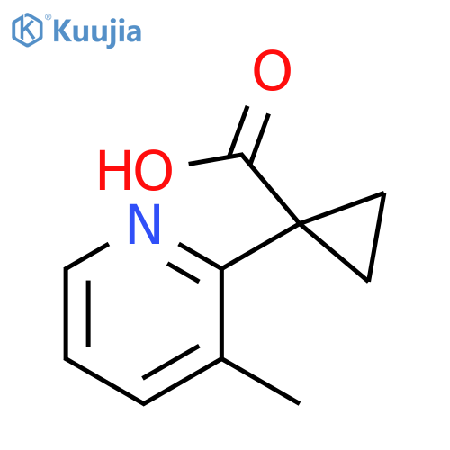 1-(3-Methylpyridin-2-yl)cyclopropane-1-carboxylic acid structure