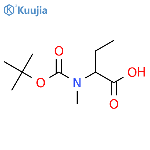 N-Boc-2-(methylamino)butyric acid structure