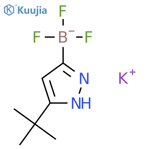 Potassium (3-(tert-butyl)-1H-pyrazol-5-yl)trifluoroborate structure