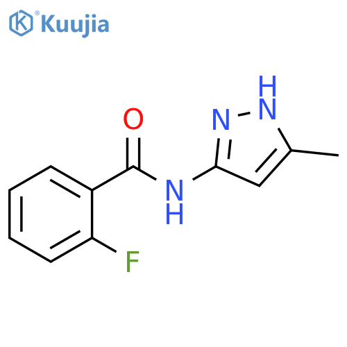 2-Fluoro-N-(5-methyl-1H-pyrazol-3-yl)benzamide structure