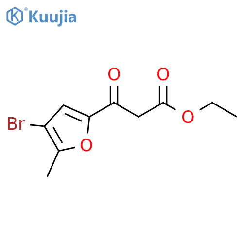 3-(4-Bromo-5-methyl-furan-2-yl)-3-oxo-propionic acid ethyl ester structure