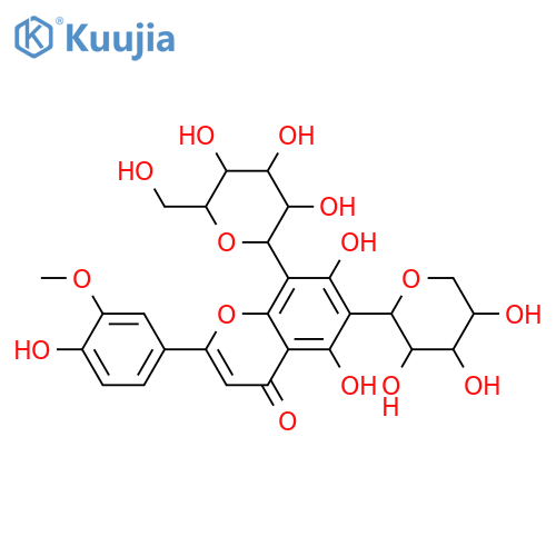 8-C-β-D-Glucopyranosyl-3',4',5,7-tetrahydroxy-6-C-β-D-xylopyranosylflavone; 3'-Me ether structure