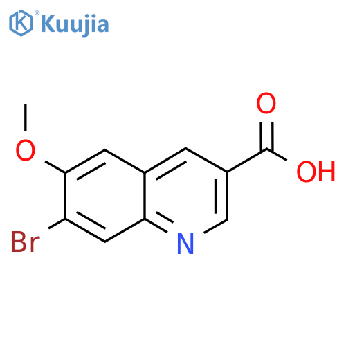 7-Bromo-6-methoxyquinoline-3-carboxylic acid structure