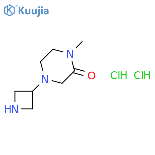 4-(azetidin-3-yl)-1-methyl-piperazin-2-one;dihydrochloride structure