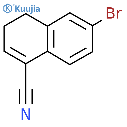 1-Naphthalenecarbonitrile, 6-bromo-3,4-dihydro- structure