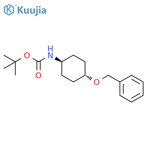 Carbamic acid, [4-(phenylmethoxy)cyclohexyl]-, 1,1-dimethylethyl ester,trans- structure