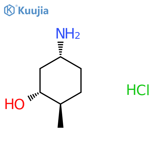 (1R,2R,5R)-5-amino-2-methylcyclohexan-1-ol hydrochloride structure