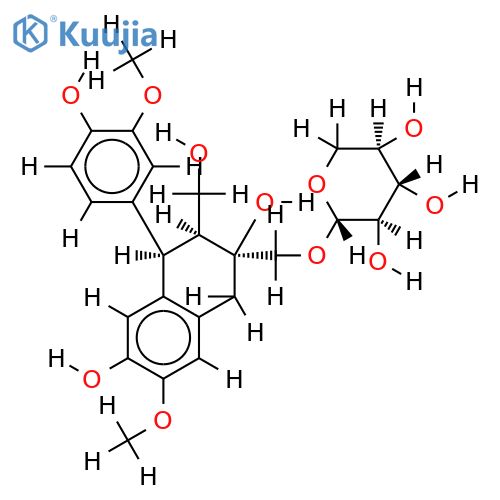(+)-cyclo-olivil-9'-O-beta-D-xylopyranoside structure