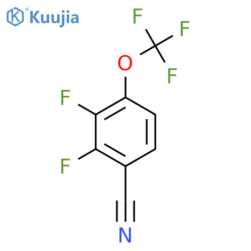2,3-Difluoro-4-(trifluoromethoxy)benzonitrile structure