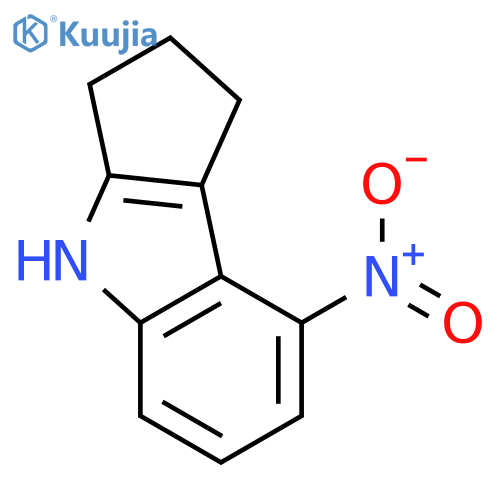 1,2,3,4-tetrahydro-8-nitro-Cyclopent[b]indole structure