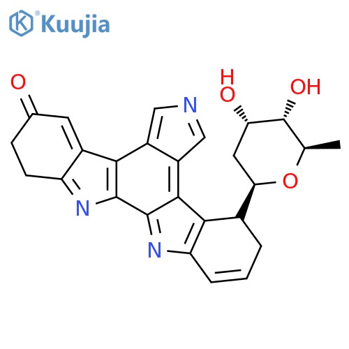 5H-Indolo[2,3-a]pyrrolo[3,4-c]carbazol-5-one,13-(2,6-dideoxy-a-D-ribo-hexopyranosyl)-6,7,12,13-tetrahydro- structure