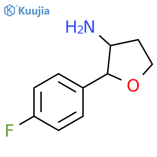 2-(4-fluorophenyl)tetrahydrofuran-3-amine structure