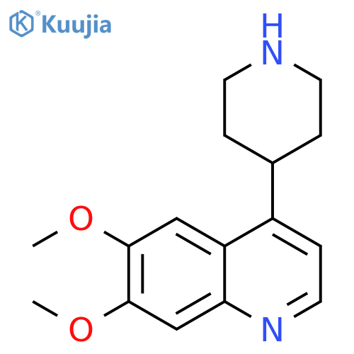 6,7-dimethoxy-4-(piperidin-4-yl)quinoline hydrochloride structure