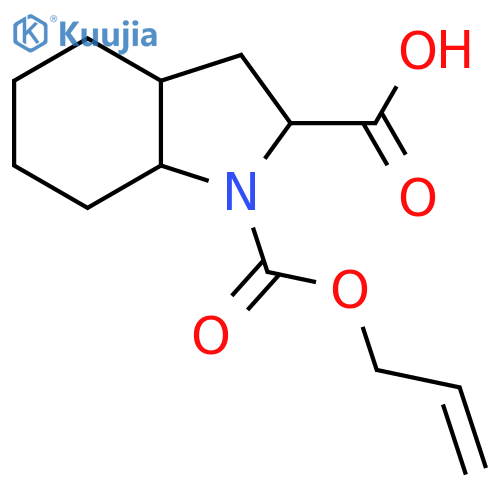1-(prop-2-en-1-yloxy)carbonyl-octahydro-1H-indole-2-carboxylic acid structure