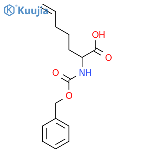 2-{[(Benzyloxy)carbonyl]amino}hept-6-enoic acid structure